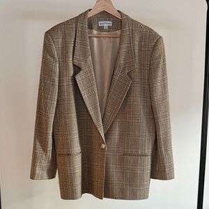 DAVID BROOKS Vintage Plaid Blazer